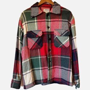 Vintage Cockatoo Wool Plaid Jacket. Size Large.